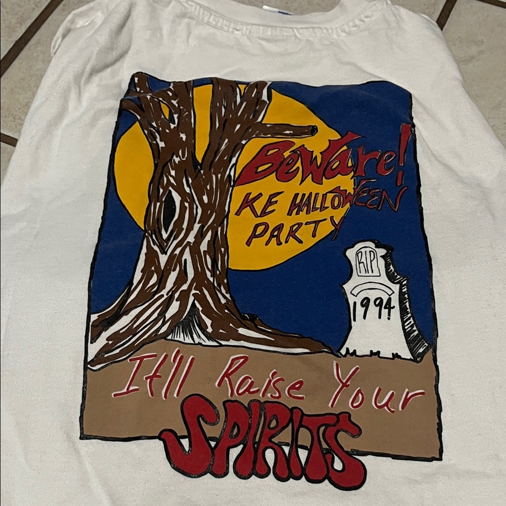 Vintage Kappa Halloween Graphic Tee 1994 Long Sleeve